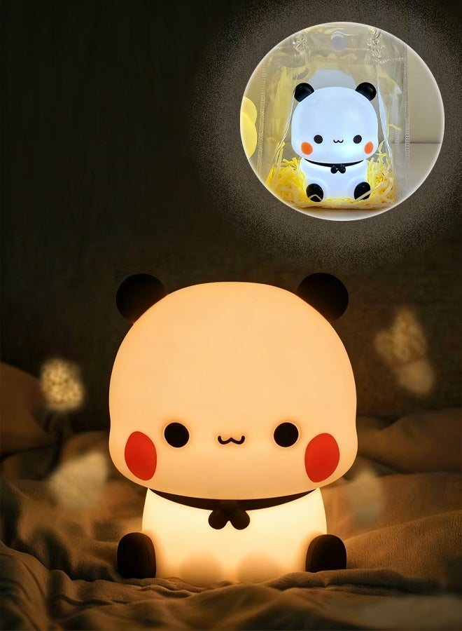 ضوء ليلي، مصباح ليلي LED على شكل باندا لطيف ومرن، إضاءة ليلية قابلة للتعتيم بثلاثة مستويات لغرف الأطفال والرضاعة الطبيعية وديكور للأطفال الصغار، هدايا رائعة للأطفال - Image 1