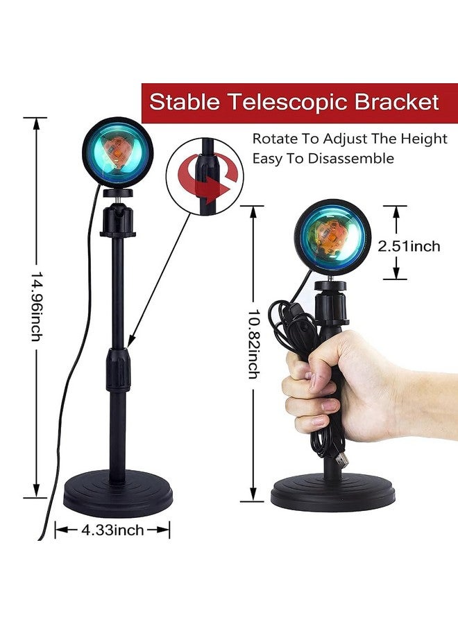 Lapras { 5 Years Warranty ) Sunset Projection Lamp Led Light, Romantic Visual Mood Lighting Lamp, 360-Degree Rotation, Modern Floor Stand Night Light for Photo Background Bedroom Home Party - Image 5