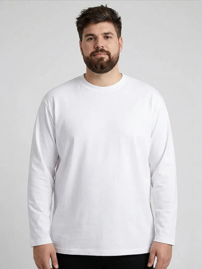 Tommylife White TOMMY Men's Cotton Elastane T-Shirt for Men | Best Price UAE