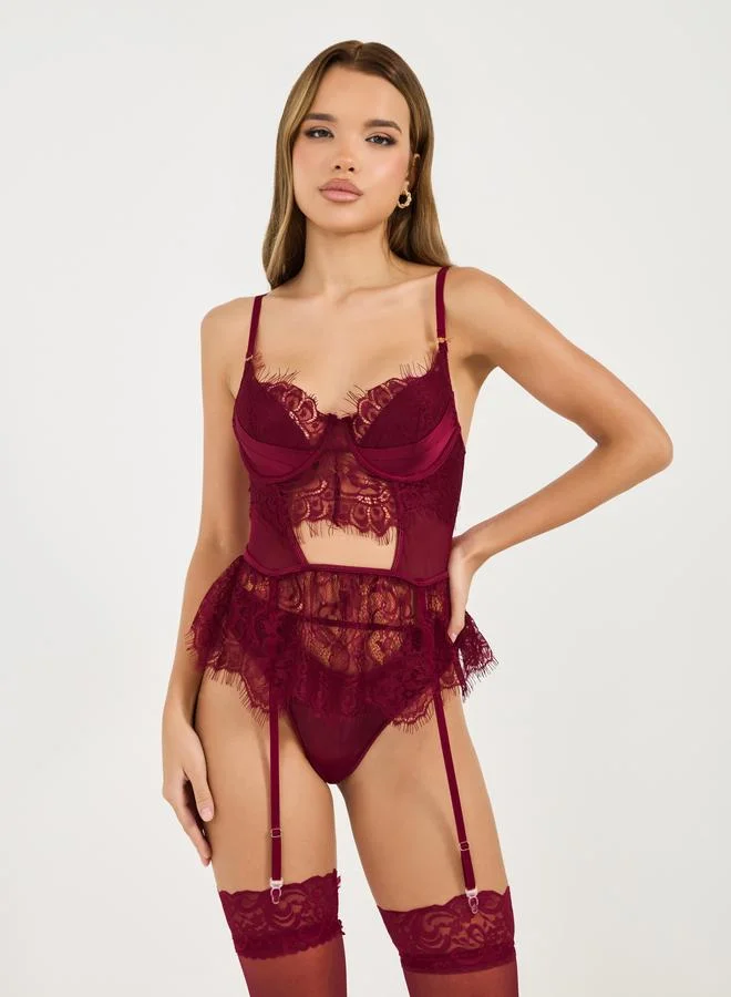 ستايلي مجموعة من 3 بيبي دول وكيلون مع سروال داخلي ثونغ