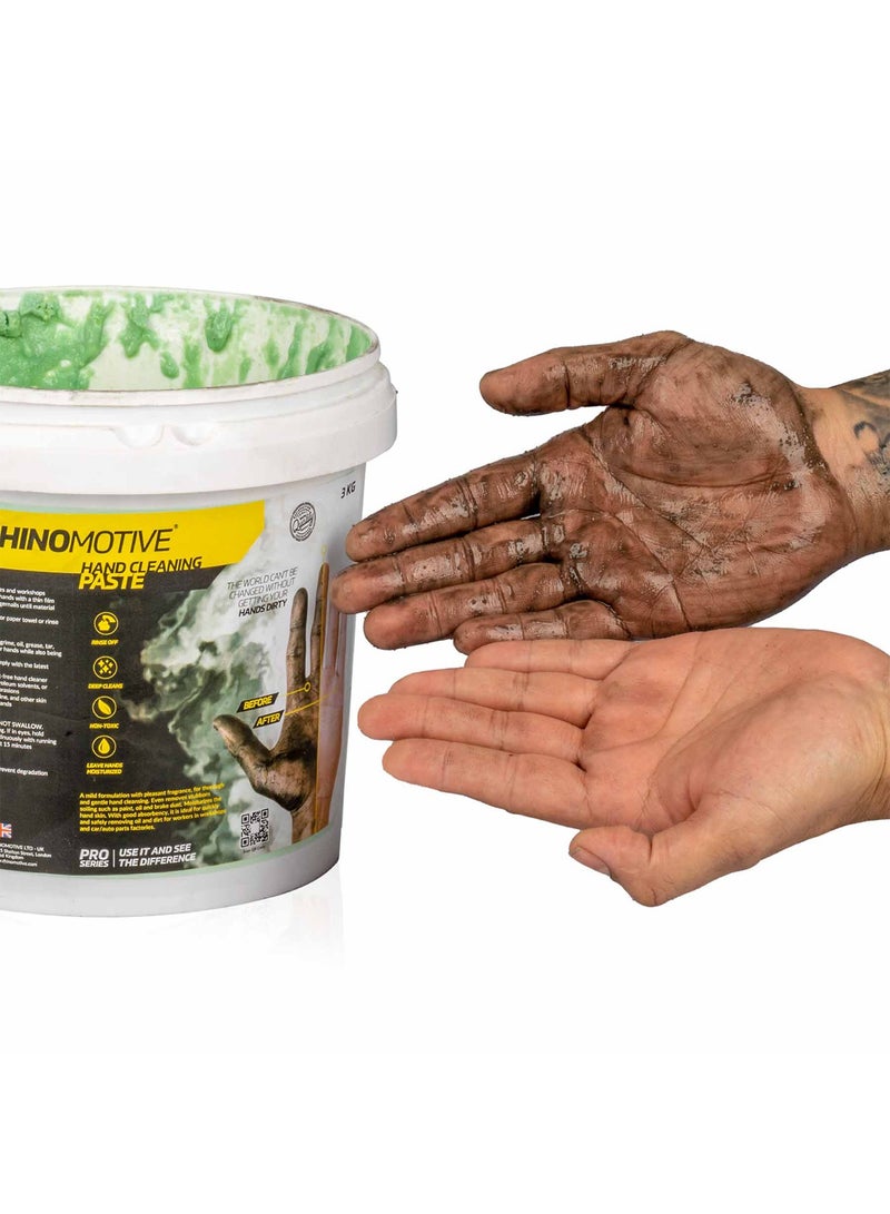 RHINOMOTIVE Hand Cleaning Paste, Heavy-Duty All Purpose Cleaning Paste, Removes any Stains and Oil, 3KG - Image 4