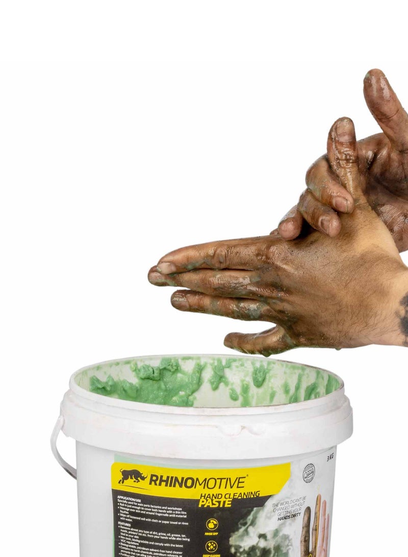 RHINOMOTIVE Hand Cleaning Paste, Heavy-Duty All Purpose Cleaning Paste, Removes any Stains and Oil, 3KG - Image 5