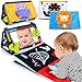 teytoy Tummy Time Sensory Toy Infant Toys Newborn High Contrast Development Toy with Crinkle Cloth Book Teethers Strengthens Neck Core 2 3 4 5 06 Month Montessori Crawling Visual Stimulation Toys - Image 2