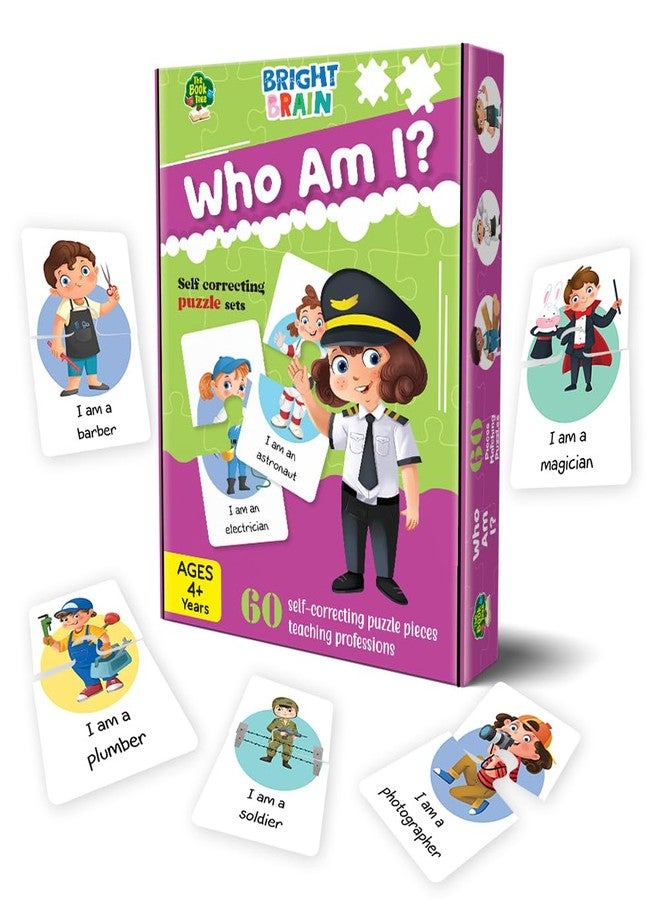 The Book Tree Bright Brain Profession Puzzle for Kids | 60 Self-Correcting Matching Sets | Learn Jobs & Occupations | Educational & Gifting Toy for Ages 3+ - Image 1