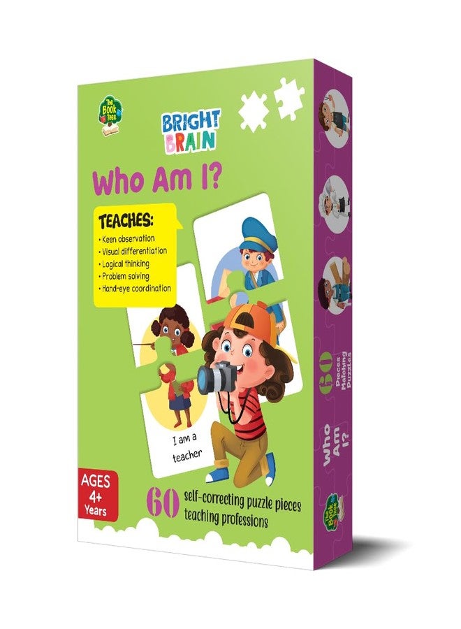 The Book Tree Bright Brain Profession Puzzle for Kids | 60 Self-Correcting Matching Sets | Learn Jobs & Occupations | Educational & Gifting Toy for Ages 3+ - Image 4