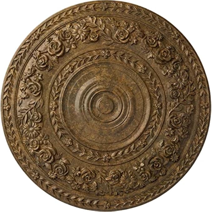 ROSE CEILING MEDALLION, RUBBED BRONZE - Image 2
