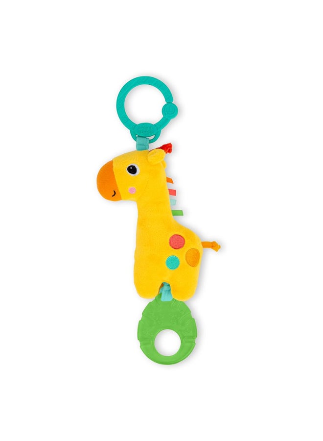 Bright Starts Tug Tunes On-the-Go Toy - Giraffe, Musical toy, Colorful Friend with Melodies for Travel and Play, Perfect for Strollers and Gyms, 0 - 36 months - Image 1