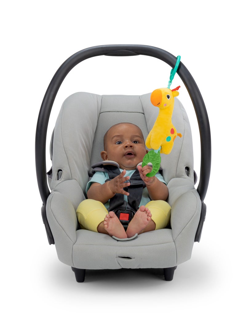 Bright Starts Tug Tunes On-the-Go Toy - Giraffe, Musical toy, Colorful Friend with Melodies for Travel and Play, Perfect for Strollers and Gyms, 0 - 36 months - Image 4