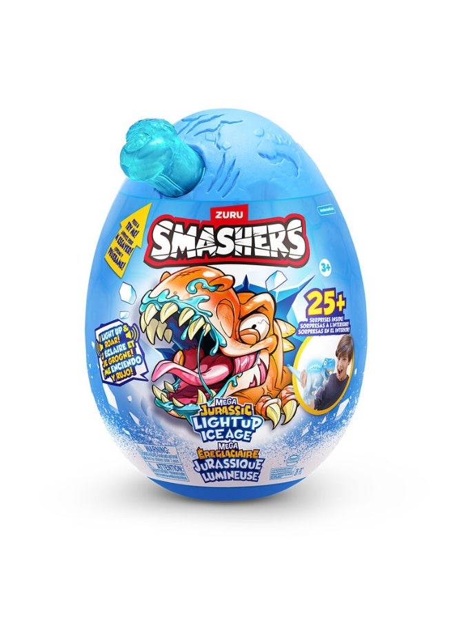 SMASHERS Smasher Dino Ice Age Light Up Mega Egg (S1) - Image 1