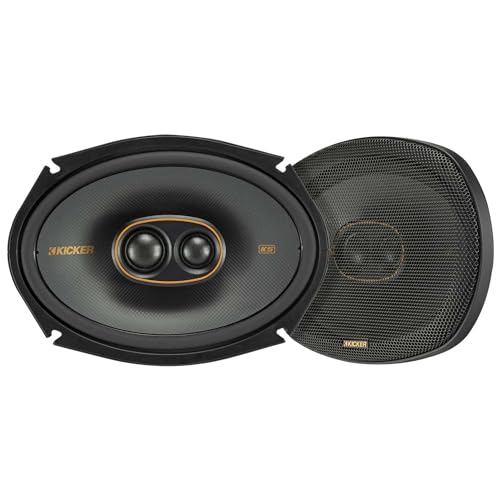 Kicker 51KSC69304 KSSeries 6x9 3Way Speakers with 1 and 75 tweeters 4Ohm Pair