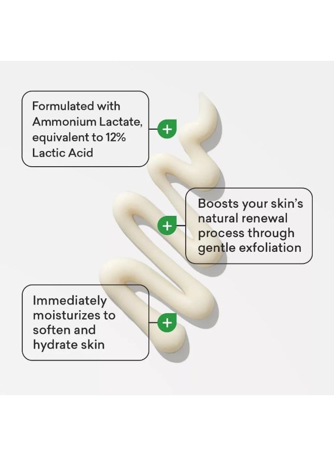 AmLactin Daily Moisturizing Lotion 225g (7.9 oz) with 12% Lactic Acid Exfoliating & Hydrating Body Lotion for Dry Rough Skin Fragrance Free - Image 3