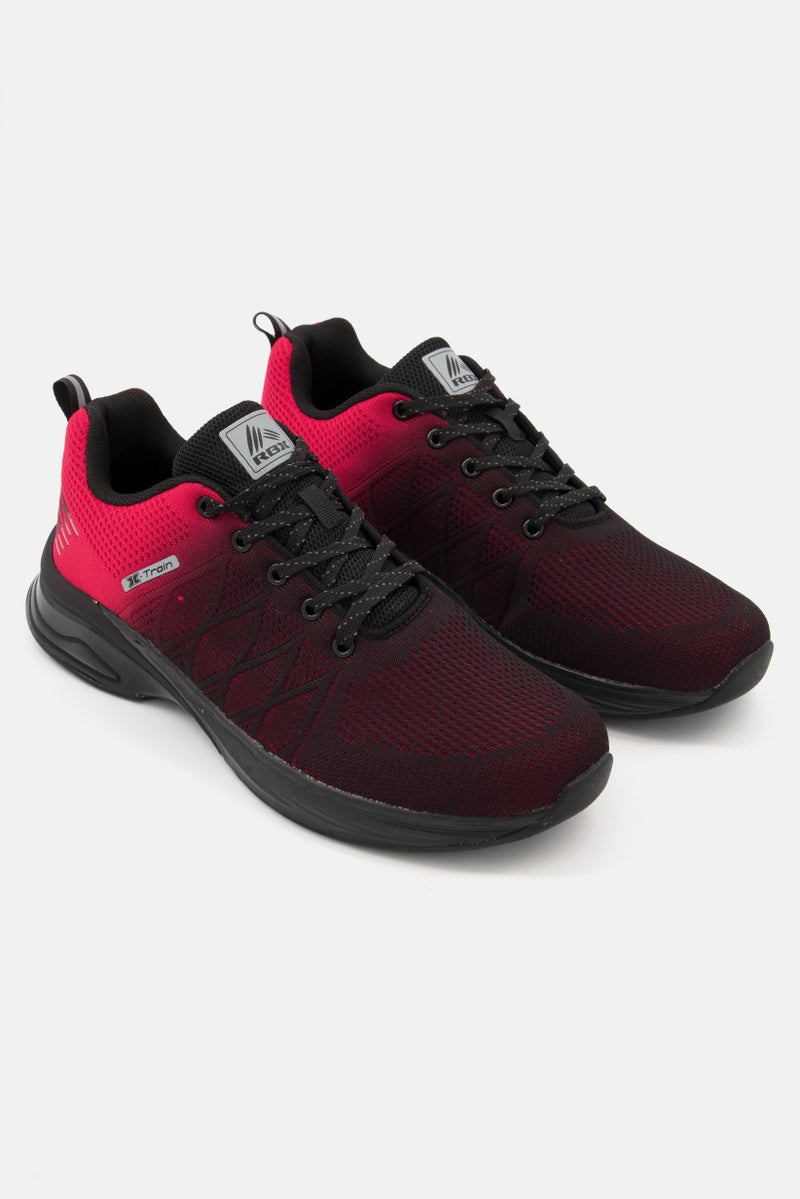 RBX Men Lace Up Hiking Shoes, Black - Image 1