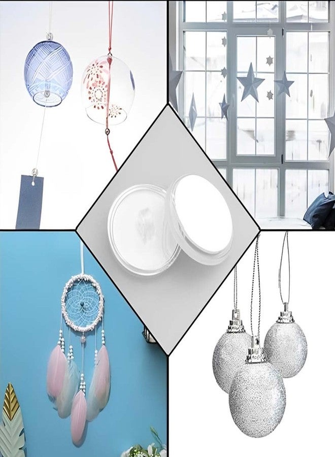 UtySty Self Adhesive Wall Hooks, Ceiling Hooks, Small Disc Stickers, Hangers for Christmas, Festival, Wedding, Decorations, Baloon Storage, Display, 2cm, 40 Pieces - Image 4