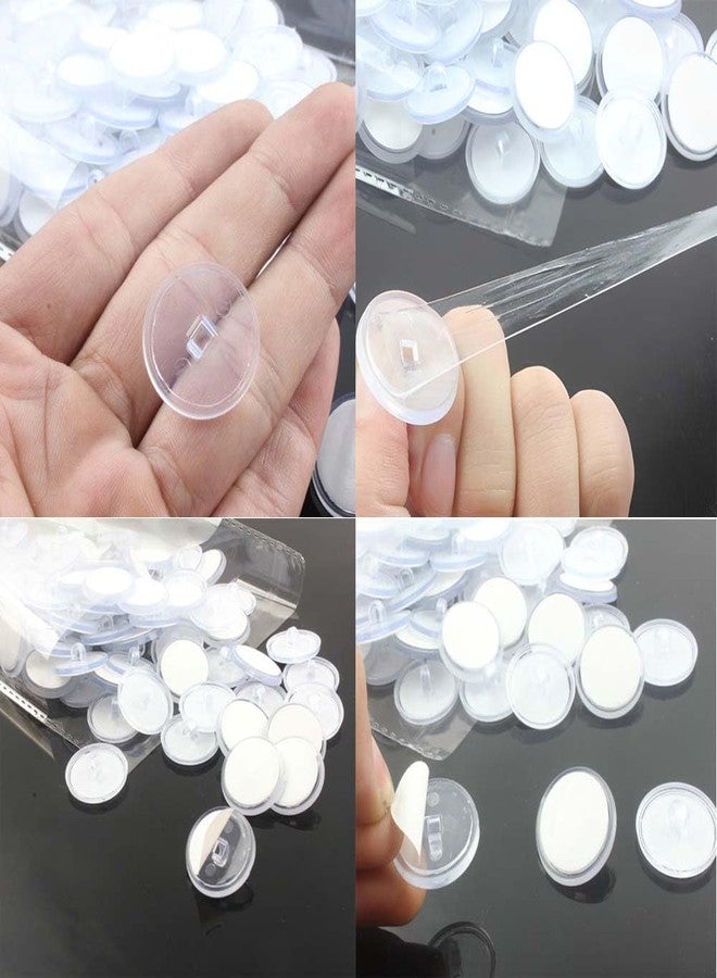UtySty Self Adhesive Wall Hooks, Ceiling Hooks, Small Disc Stickers, Hangers for Christmas, Festival, Wedding, Decorations, Baloon Storage, Display, 2cm, 40 Pieces - Image 3
