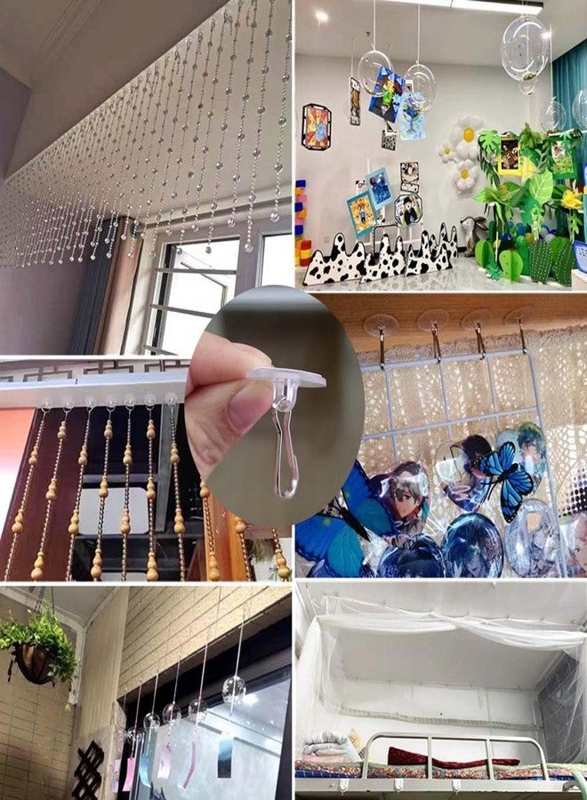 UtySty Self Adhesive Wall Hooks, Ceiling Hooks, Small Disc Stickers, Hangers for Christmas, Festival, Wedding, Decorations, Baloon Storage, Display, 2cm, 40 Pieces - Image 5