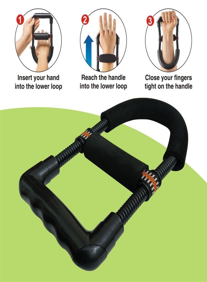 Kitsaws Sports Wrist Forearm Strengthener| Adjustable Resistance Grip Trainer| For Hands, Wrists, Arm Workouts Improves Grip Strength| + Free Skipping Rope - Image 2