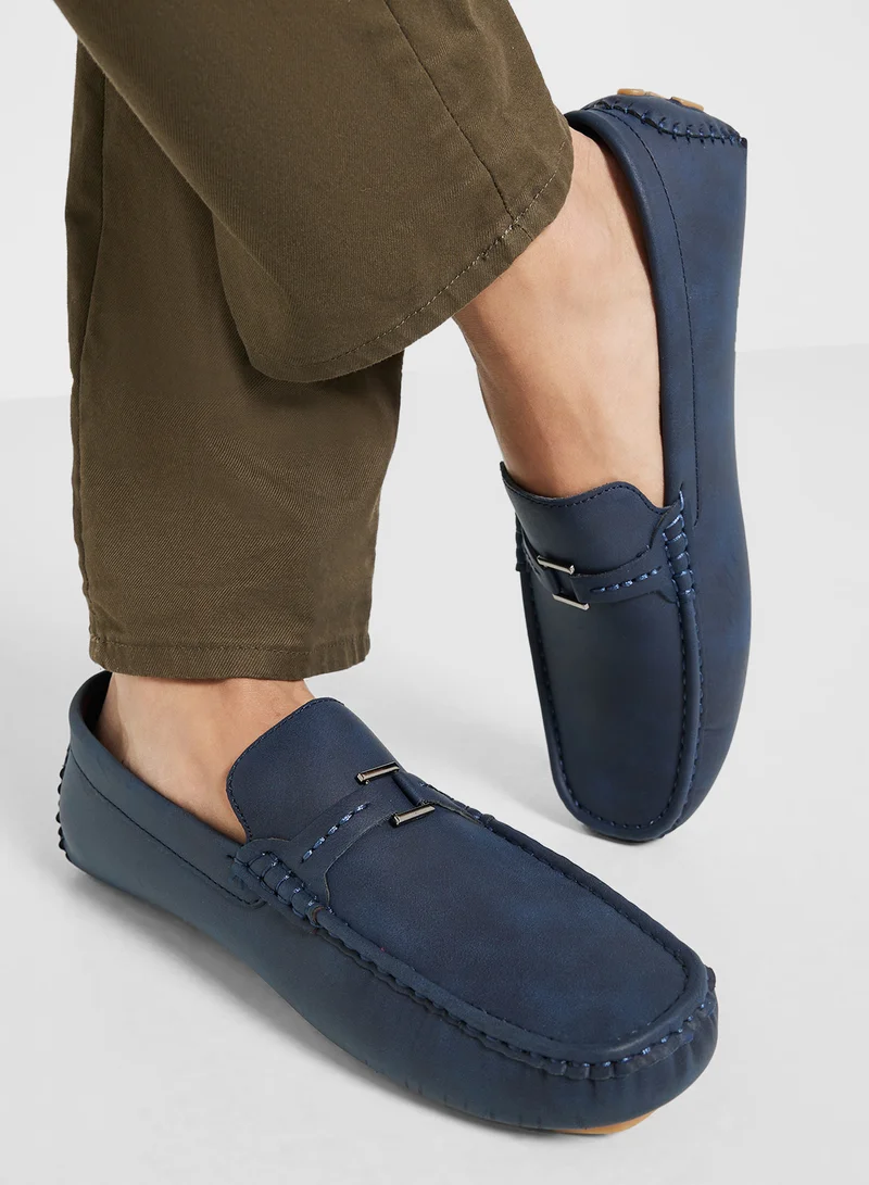 Robert Wood Nubuck Casual Loafers