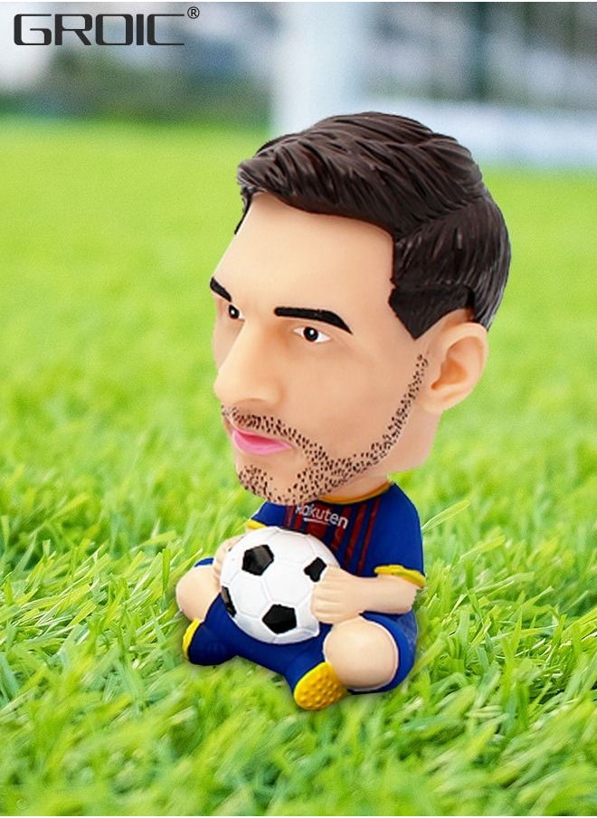 GROIC Messi for Car Dashboard Bobble Head Figures Car Decoration Ornaments Auto Interior Decor,Football Star Car Ornaments  - Image 5