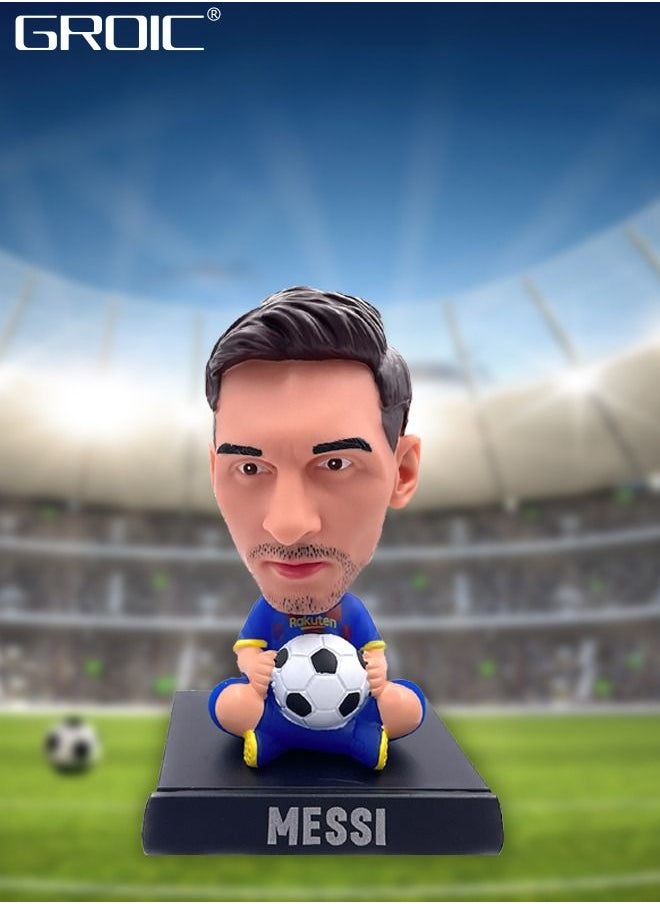 GROIC Messi for Car Dashboard Bobble Head Figures Car Decoration Ornaments Auto Interior Decor,Football Star Car Ornaments  - Image 2