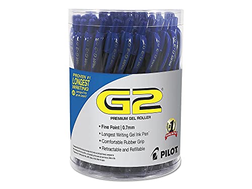 Pilot G2 Premium Gel Pen Convenience Pack, Retractable, Fine 0.7 Mm, Blue Ink, Blue Barrel, 36/pack - Image 2