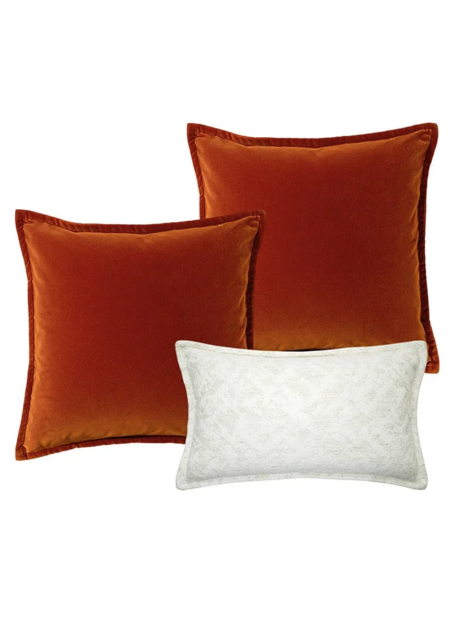 KNOT HOME Cushion Set (With Filler) Jayme Bundle Pillow Knot Home Cover Case with Fillers for Modern Sofa Contemporary Living Room Bedroom and Office Soft Filling Washable