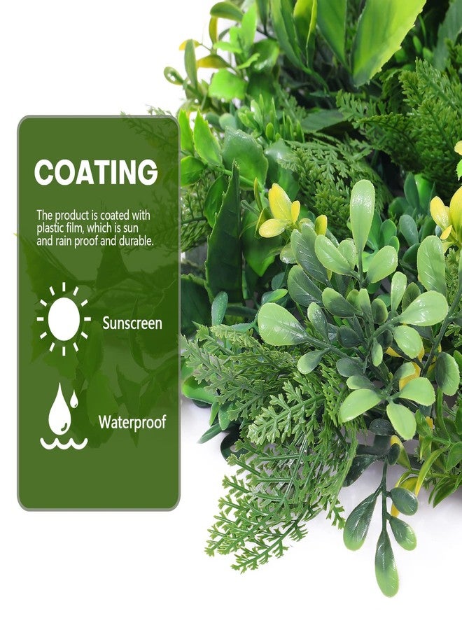 Boshen Artifical Grass Wall Backdrop 6PCS 10"x10" Boxwood Panels Grass Boxwood Hedge Wall Panels Greenery UV Protected Artificial Grass Wall Decor for Party Wedding Backyard Indoor Outdoor - Image 3