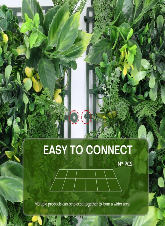 Boshen Artifical Grass Wall Backdrop 6PCS 10"x10" Boxwood Panels Grass Boxwood Hedge Wall Panels Greenery UV Protected Artificial Grass Wall Decor for Party Wedding Backyard Indoor Outdoor - Image 4