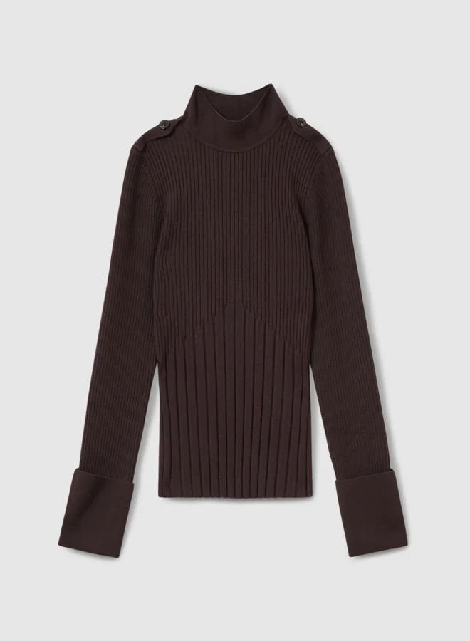 REISS Mock Neck Jumper