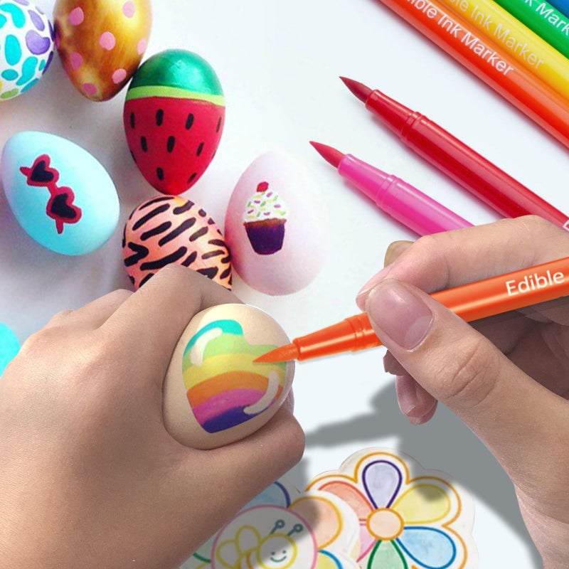 Set Of 10 Dual Tip Food Safe Coloring Markers For Cake Fondant And Baking - Image 1