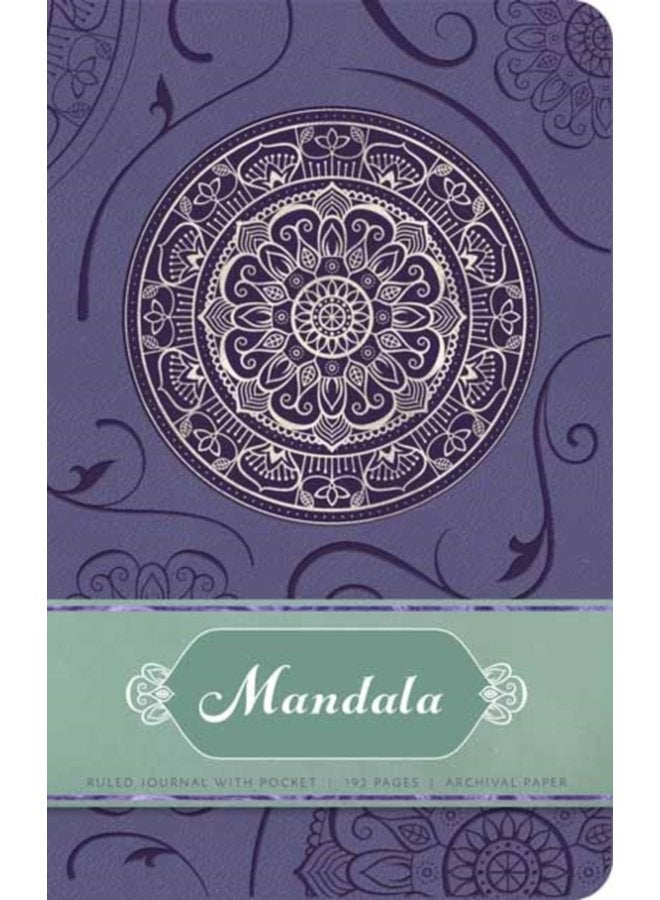 Mandala Hardcover Ruled Journal - Hardback