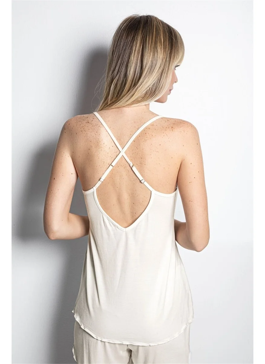 موناميسي 19173 Women's Ecru Shorts Set