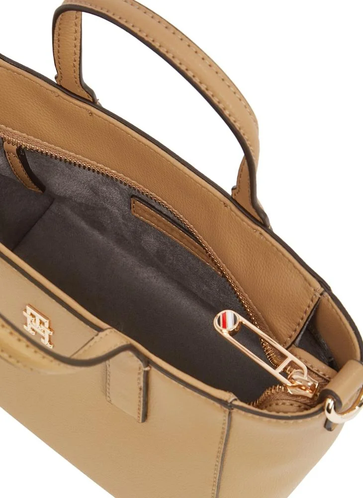 تومي هيلفيغر Logo Detail Zip Over Tote