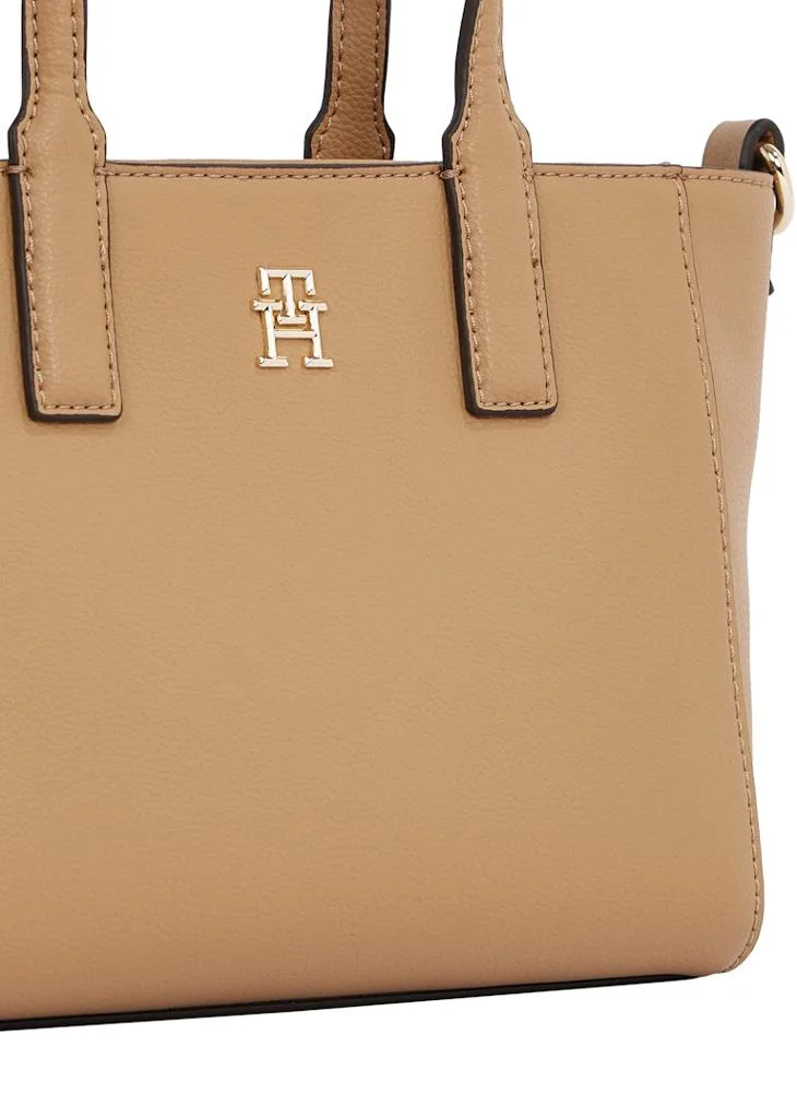 تومي هيلفيغر Logo Detail Zip Over Tote
