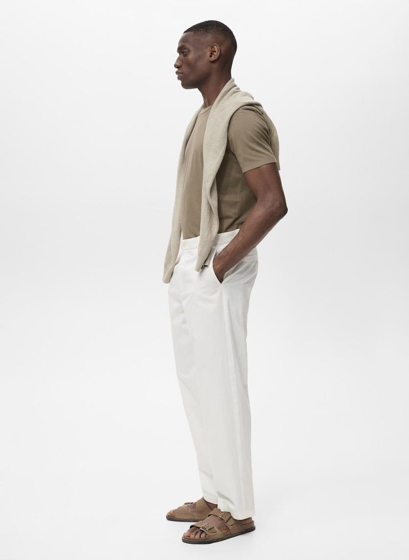 Mango Man Crew Neck Short Sleeve T-Shirt  - Image 3