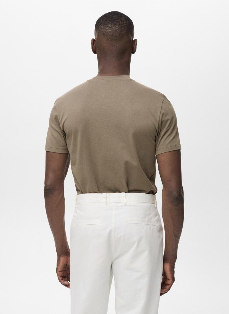 Mango Man Crew Neck Short Sleeve T-Shirt  - Image 2