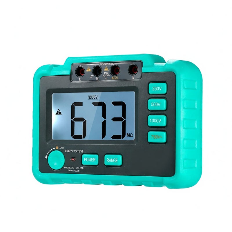 WinsPEAK VC60B+ LCD Digital Insulation Resistance Tester Megohm Meter Megohmmeter DC250V/500V/1000V AC750V - Image 1