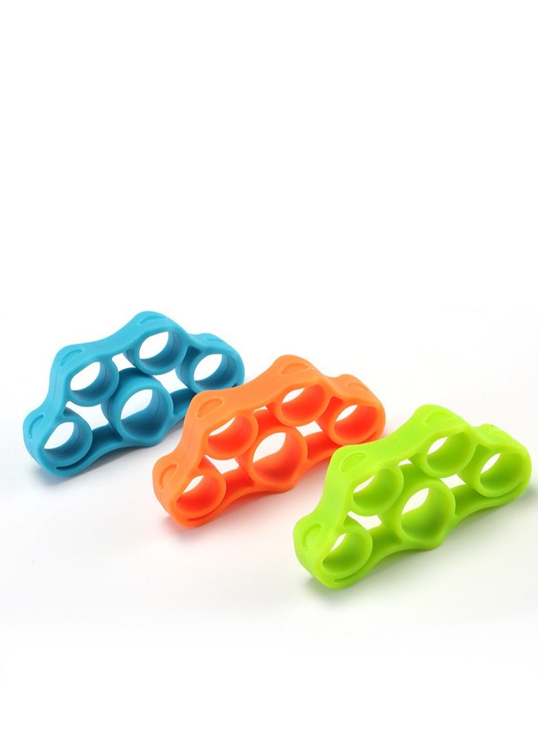 3 Pieces Silicone Five Finger Strength Trainers - Image 1
