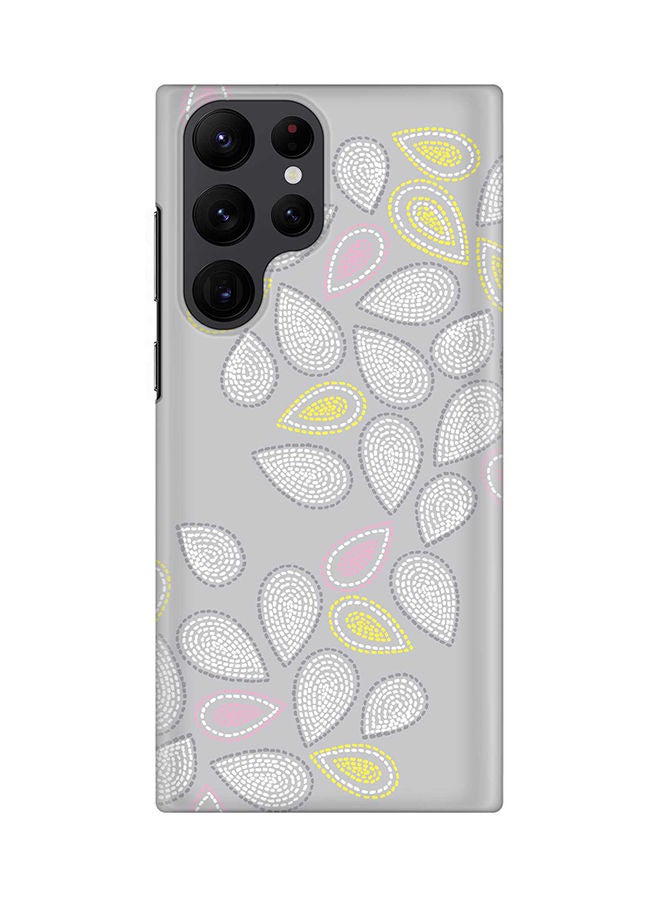 Stylizedd Case for Samsung Galaxy S22 Ultra 5G Snap Case Slim Snap Classic Series Shield Matte Finish Print - Teardrop Stitches