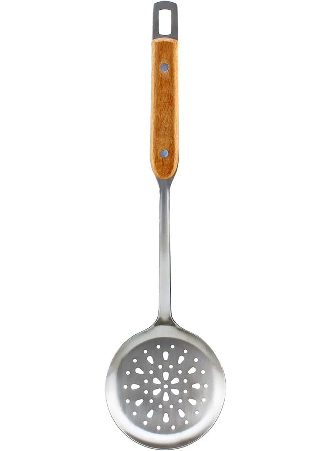 Berger Stainless Steel Skimmer With Wooden Handle Sa036  - Image 3