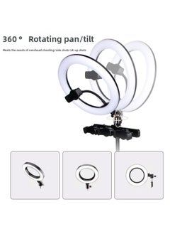 General 12.6inch Cm Ring Light Led Live Light Tripod Floor Vibrato Kuaishou Mobile Phone Holder Beauty Fill Light-Color:26cm Light (single Machine Clip) + 1.6m Bracket  - Image 5