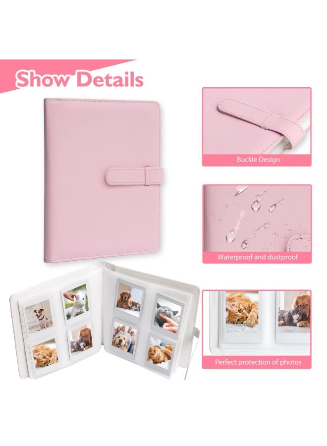 YelaJoy 256-Pocket Photo Album for Fujifilm Instax Mini – Holds 256 Photos, Compatible with Instax Mini 12/11/40/70/EVO/LiPlay & Polaroid Snap/PIC-300, Acid-Free Pages, Pink - Image 2