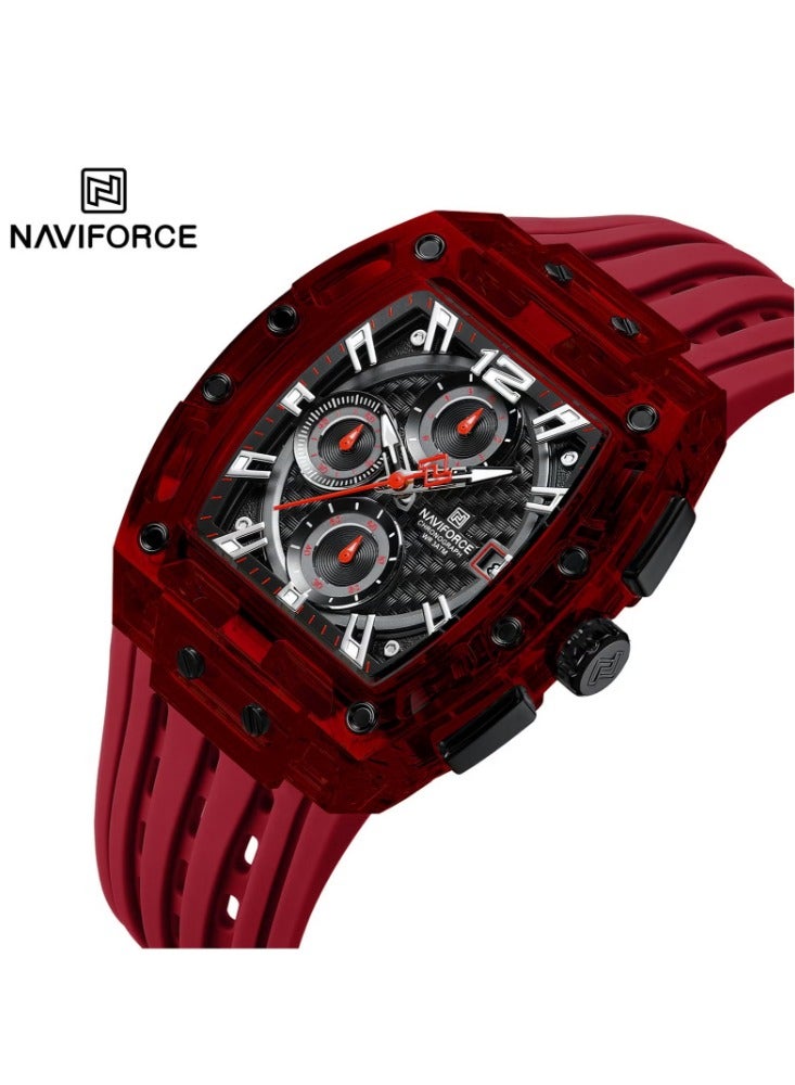 نافيفورس ساعة NAVIFORCE NF 7105 بتصميم جديد للرجال كوارتز رياضية خارجية مقاومة للماء - Image 2