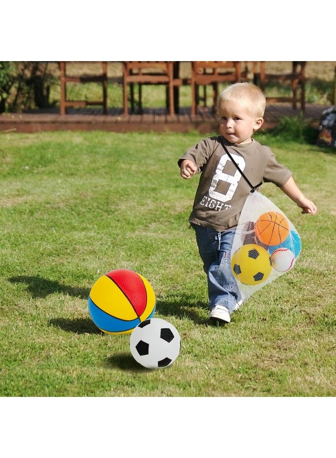 teytoy Balls For Toddlers 1-3,Toddler Sports Toys,Set Of 7 Kids Ball Soft Foam Baby Sports Balls- Soccer Ball Basketball Baseball Rugby Bounce Ball Playground Indoor Outdoor Toys Gifts,With Free Bump/Bag  - Image 5