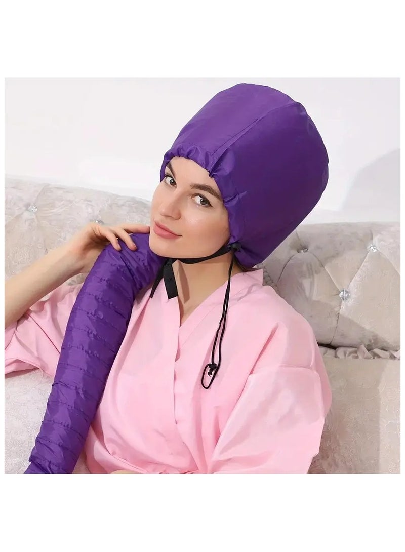 LANGMANNI Portable Hair Dryer Attachment In Multiple Colors, Suitable For Hair Styling, Dyeing, Hair Care, Etc. - Black, Purple, Silvery - Image 2