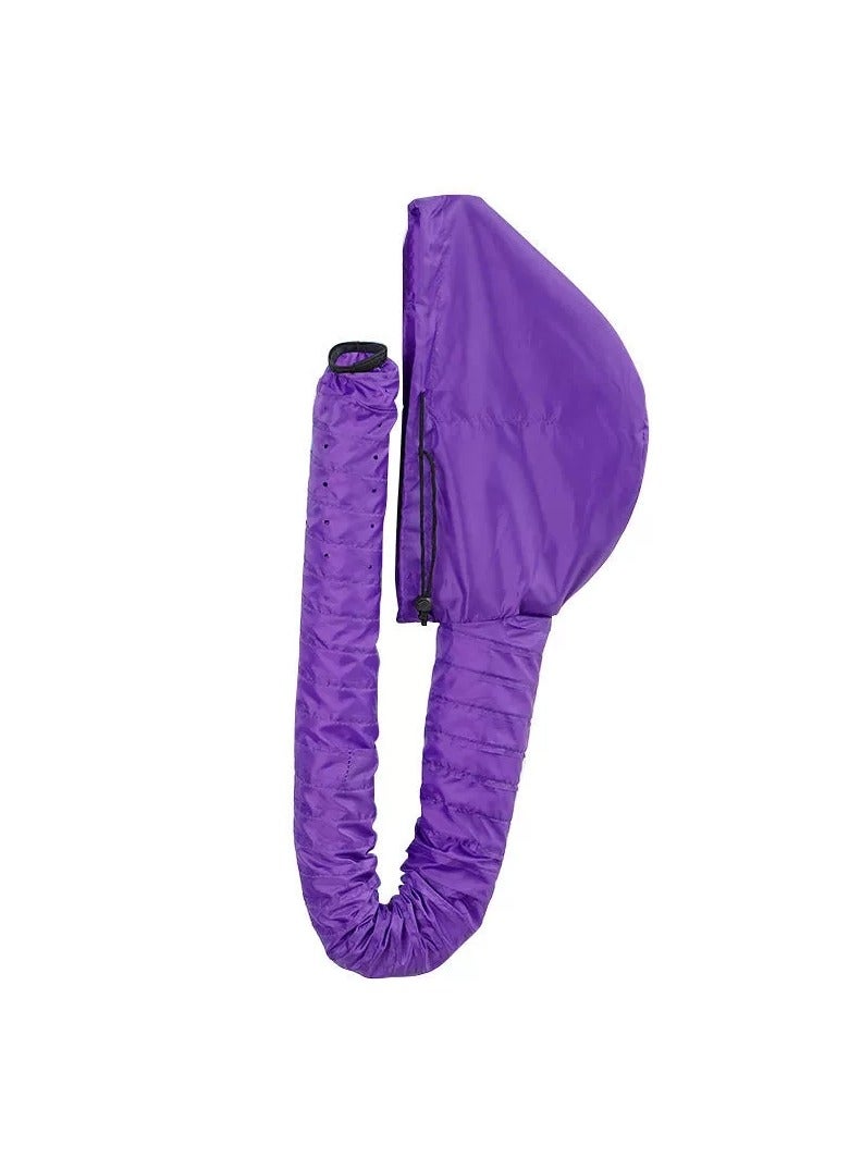 LANGMANNI Portable Hair Dryer Attachment In Multiple Colors, Suitable For Hair Styling, Dyeing, Hair Care, Etc. - Black, Purple, Silvery - Image 3