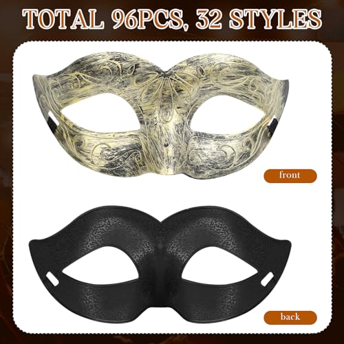 Hollowfly 200 Pcs Masquerade Mask Bulk Adults Vintage Party Mask Venetian Masks for Carnival Party Cosplay Performance - Image 2