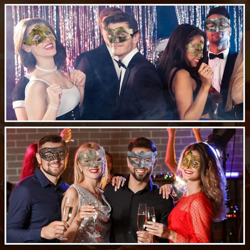 Hollowfly 200 Pcs Masquerade Mask Bulk Adults Vintage Party Mask Venetian Masks for Carnival Party Cosplay Performance - Image 5