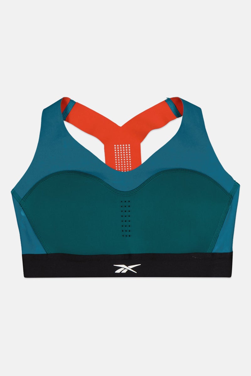 Reebok Women Lightly Padded Brand Logo Training Sports Bra, Multicolor - Image 2