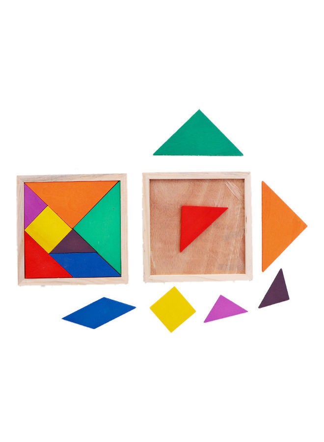 NIBEMINENT s212460 Coloured Wooden Puzzle Set - Image 1