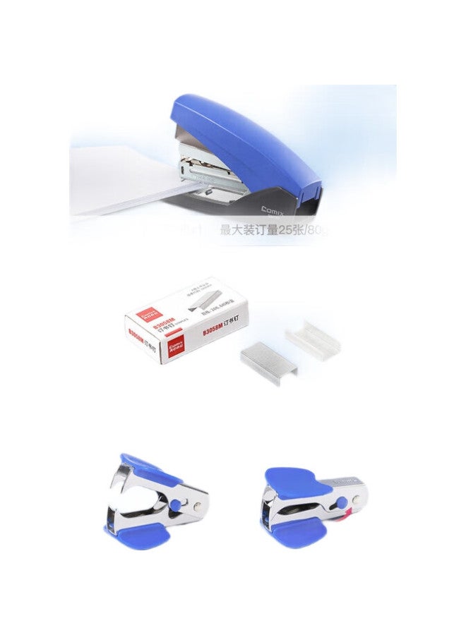 COMIX C Ix Low-force Stapler, Office Supplies, Low-force Structural Pop-up Stapler With Staple Channel, Black Eb3019 - Image 1